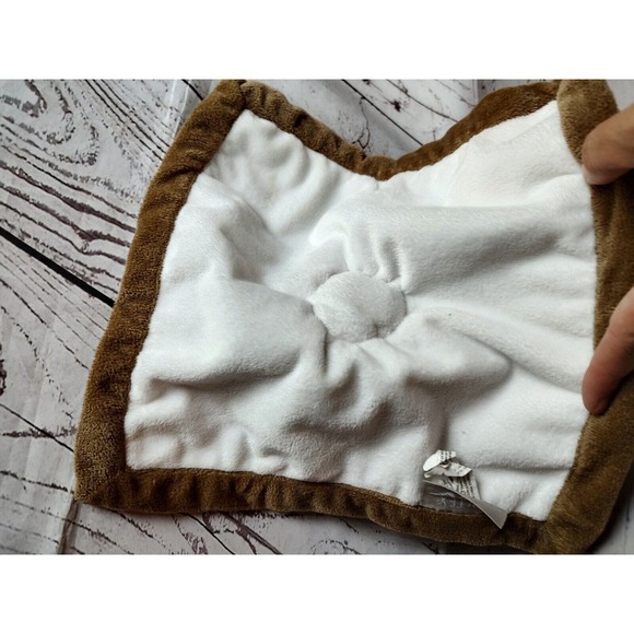 Levtex Deer Brown White Tan Baby Security Blanket Lovey - Picture 5 of 7